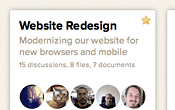 Image showing Basecamp's index page